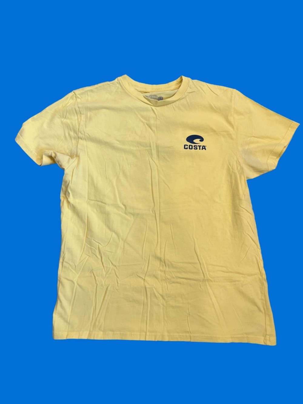 Costa Yellow Short Sleeve Logo Tee